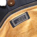 Gianni Versace Tote Bag Nylon Navy Gold Auth bs37218-11