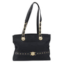 Gianni Versace Tote Bag Nylon Navy Gold Auth bs37218-13