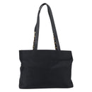 Gianni Versace Tote Bag Nylon Navy Gold Auth bs37218-2