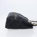 Gianni Versace Tote Bag Nylon Navy Gold Auth bs37218-3