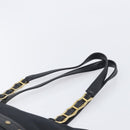 Gianni Versace Tote Bag Nylon Navy Gold Auth bs37218-8