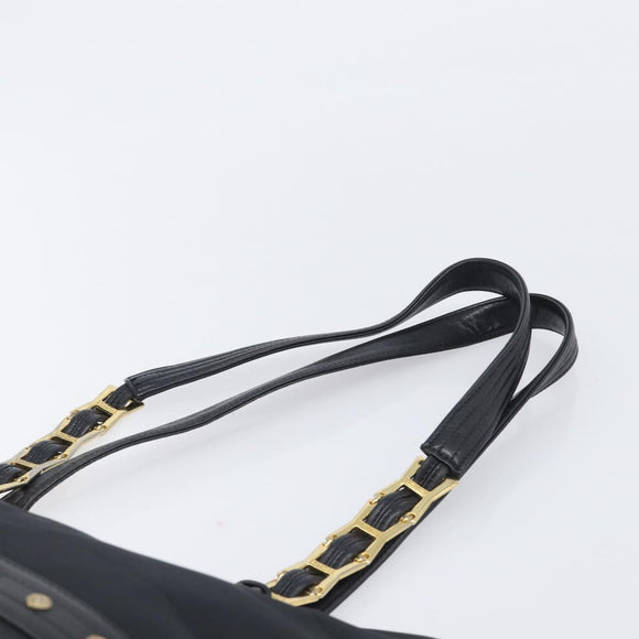 Gianni Versace Tote Bag Nylon Navy Gold Auth bs37218