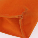 HERMES Etriviere Elan Shoulder Bag Canvas Orange Silver Auth bs37219-13