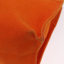 HERMES Etriviere Elan Shoulder Bag Canvas Orange Silver Auth bs37219-16