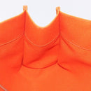 HERMES Etriviere Elan Shoulder Bag Canvas Orange Silver Auth bs37219-18
