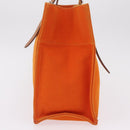 HERMES Etriviere Elan Shoulder Bag Canvas Orange Silver Auth bs37219-4