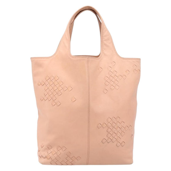 BOTTEGA VENETA INTRECCIATO Hand Bag Leather Pink 131673 Auth bs37220