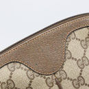 GUCCI GG Supreme Web Sherry Line Bag PVC Beige Gold 904 02 047 Auth bs37222-14