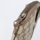 GUCCI GG Supreme Web Sherry Line Bag PVC Beige Gold 904 02 047 Auth bs37222-16