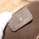 GUCCI GG Supreme Web Sherry Line Bag PVC Beige Gold 904 02 047 Auth bs37222-17