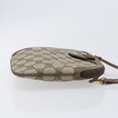 GUCCI GG Supreme Web Sherry Line Bag PVC Beige Gold 904 02 047 Auth bs37222-4