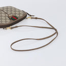 GUCCI GG Supreme Web Sherry Line Bag PVC Beige Gold 904 02 047 Auth bs37222-7