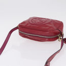 GUCCI Shoulder Bag Patent leather Pink Gold 308364 Auth bs37224-6