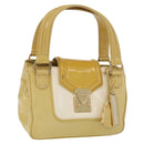 LOUIS VUITTON Cruise line Sac Bicolor Hand Bag Enamel Yellow M92547 Auth bs37225-1