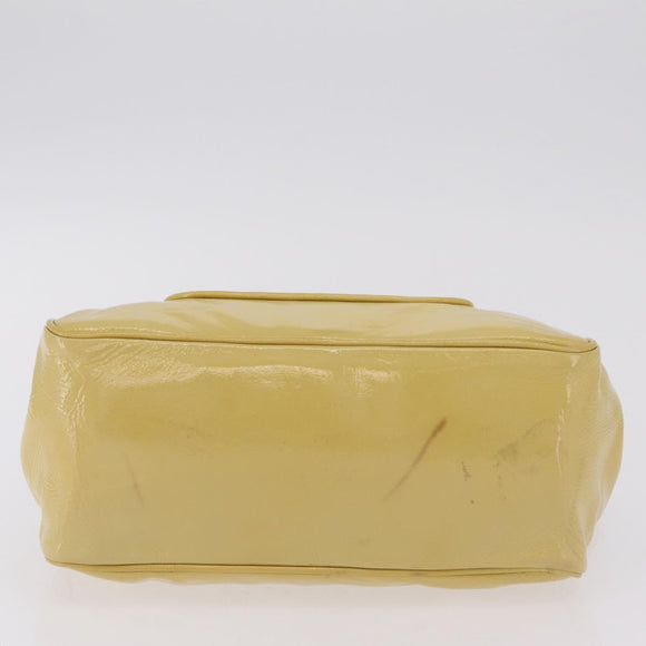 LOUIS VUITTON Cruise line Sac Bicolor Hand Bag Enamel Yellow M92547 Auth bs37225