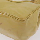 LOUIS VUITTON Cruise line Sac Bicolor Hand Bag Enamel Yellow M92547 Auth bs37225-21
