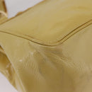 LOUIS VUITTON Cruise line Sac Bicolor Hand Bag Enamel Yellow M92547 Auth bs37225-22