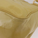 LOUIS VUITTON Cruise line Sac Bicolor Hand Bag Enamel Yellow M92547 Auth bs37225-23