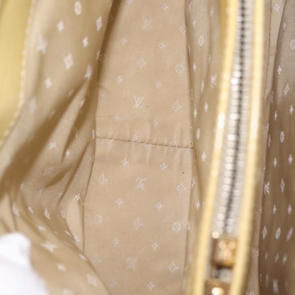 LOUIS VUITTON Cruise line Sac Bicolor Hand Bag Enamel Yellow M92547 Auth bs37225