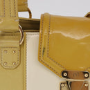LOUIS VUITTON Cruise line Sac Bicolor Hand Bag Enamel Yellow M92547 Auth bs37225-2