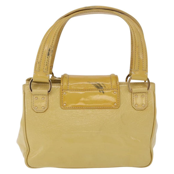 LOUIS VUITTON Cruise line Sac Bicolor Hand Bag Enamel Yellow M92547 Auth bs37225