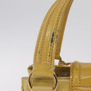 LOUIS VUITTON Cruise line Sac Bicolor Hand Bag Enamel Yellow M92547 Auth bs37225-5