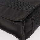 HERMES Her Line Bassus PM Shoulder Bag Canvas Gray Auth bs37227-15