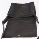 HERMES Her Line Bassus PM Shoulder Bag Canvas Gray Auth bs37227-19