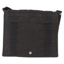 HERMES Her Line Bassus PM Shoulder Bag Canvas Gray Auth bs37227-13