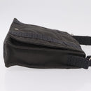 HERMES Her Line Bassus PM Shoulder Bag Canvas Gray Auth bs37227-3