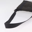 HERMES Her Line Bassus PM Shoulder Bag Canvas Gray Auth bs37227-7