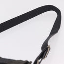 HERMES Her Line Bassus PM Shoulder Bag Canvas Gray Auth bs37227-14