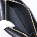 CELINE Long Wallet Leather Gold Black Auth bs37228-11