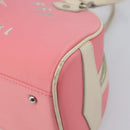 BURBERRY Hand Bag Nylon Pink Silver Auth bs37234-10