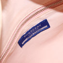 BURBERRY Hand Bag Nylon Pink Silver Auth bs37234-18