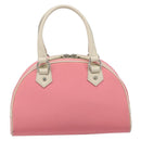 BURBERRY Hand Bag Nylon Pink Silver Auth bs37234-3