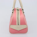 BURBERRY Hand Bag Nylon Pink Silver Auth bs37234-4