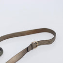 Salvatore Ferragamo Gancini Hand Bag Leather 2way Gold Auth bs37237-12