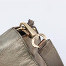 Salvatore Ferragamo Gancini Hand Bag Leather 2way Gold Auth bs37237-22