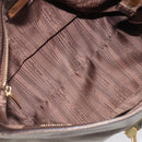 Salvatore Ferragamo Gancini Hand Bag Leather 2way Gold Auth bs37237-27