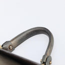 Salvatore Ferragamo Gancini Hand Bag Leather 2way Gold Auth bs37237-9