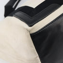 BALENCIAGA Navy Cabas Tote Bag Canvas White Black 339933 Auth bs37238-14