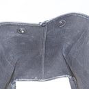 BALENCIAGA Navy Cabas Tote Bag Canvas White Black 339933 Auth bs37238-18