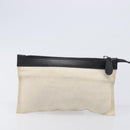 BALENCIAGA Navy Cabas Tote Bag Canvas White Black 339933 Auth bs37238-21