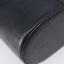 Christian Dior Chain Hand Bag Leather Black Gold Tone Auth bs37240-14
