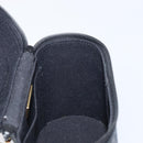 Christian Dior Chain Hand Bag Leather Black Gold Tone Auth bs37240-19