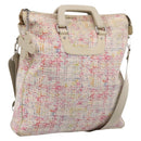 CHANEL Hand Bag Canvas 2way Pink Silver CC Auth bs37241-1