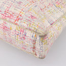CHANEL Hand Bag Canvas 2way Pink Silver CC Auth bs37241-18