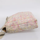 CHANEL Hand Bag Canvas 2way Pink Silver CC Auth bs37241-3