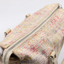 CHANEL Hand Bag Canvas 2way Pink Silver CC Auth bs37241-6